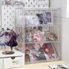 Bar storage box, transparent standing sign, anime millet storage rack, doll figurine, blind box display rack