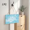 Coastal Style Terrace Decor Summer Wood Sign for Front Door, Tropical Beach Hanging Welcome High Density Board Sign, Rustic Wooden Door Hanger