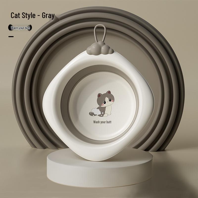 Newborn Portable Foldable Baby Washbasin - Thickened Plastic Infant Basin