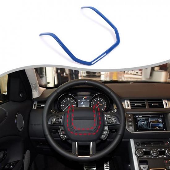 Blue ABS Steering Wheel Trim for Land Rover Range Rover Evoque L538 2012-2018
