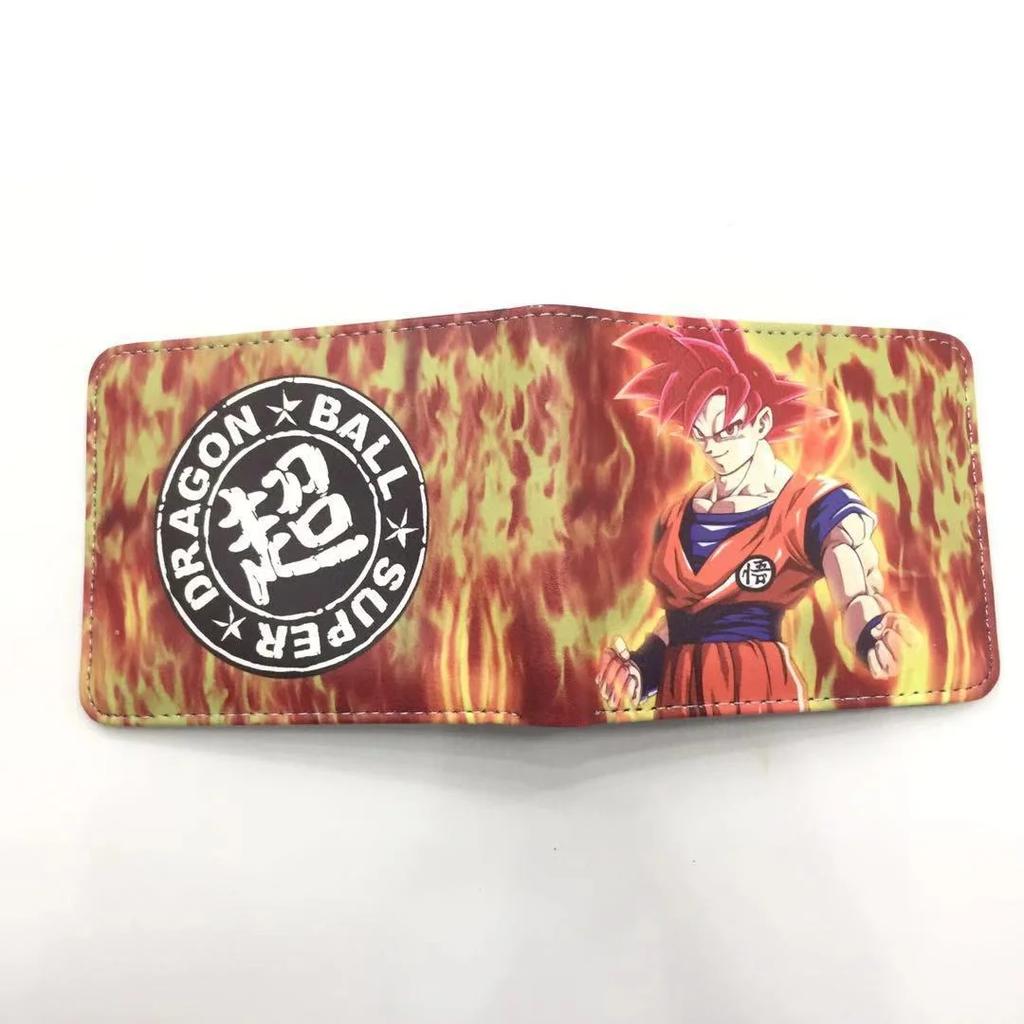 Dragon Ball Son Goku Multifunctional Card Purse Cartoon PU Wallet Personality Creativity Simple Foldable Coin Boy Birthday Gift