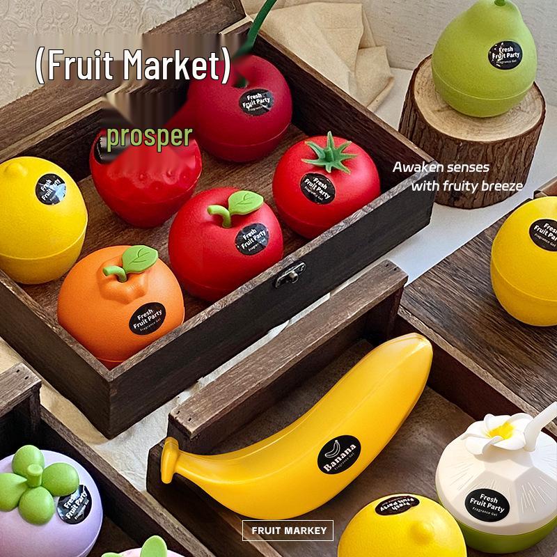 Tomato Aroma Diffuser Balm: Bedroom Ornament & Fruit Market Solid Scent Gift
