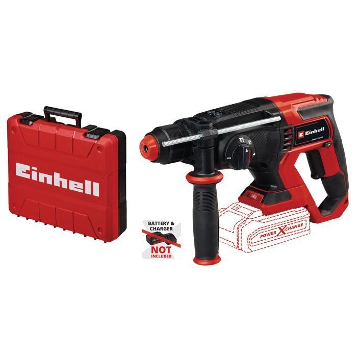 Einhell Marteau Perforateur sans fil TE-HD 18/20 Li-Solo PXC (18V, 1,8 J) Livré sans batterie ni chargeur