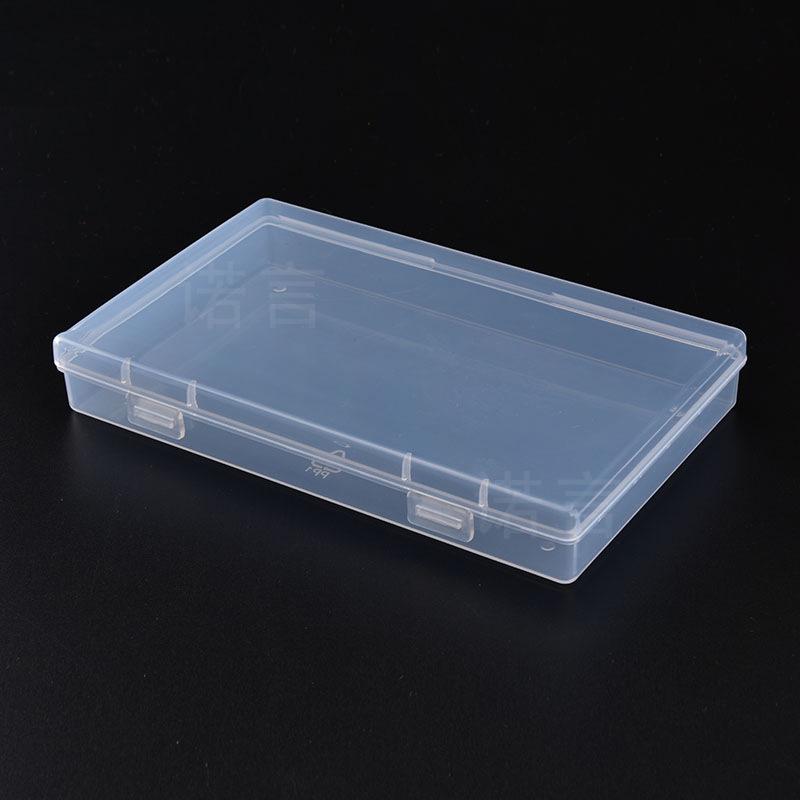 Rectangular Transparent Plastic Storage Box for Hardware, Jewelry, or Components