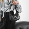 2025 Trendy Bow Shoulder Bag Underarm Bag Solid PU Leather Messenger Bag Daily Casual Commuting Bag Handbag