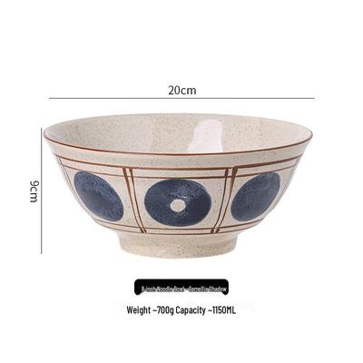 ZISIZ Japanese Ceramic Ramen Bowl
