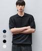 DRAW FIT Anderson Cotton Polo Half Knit [4 Colors]