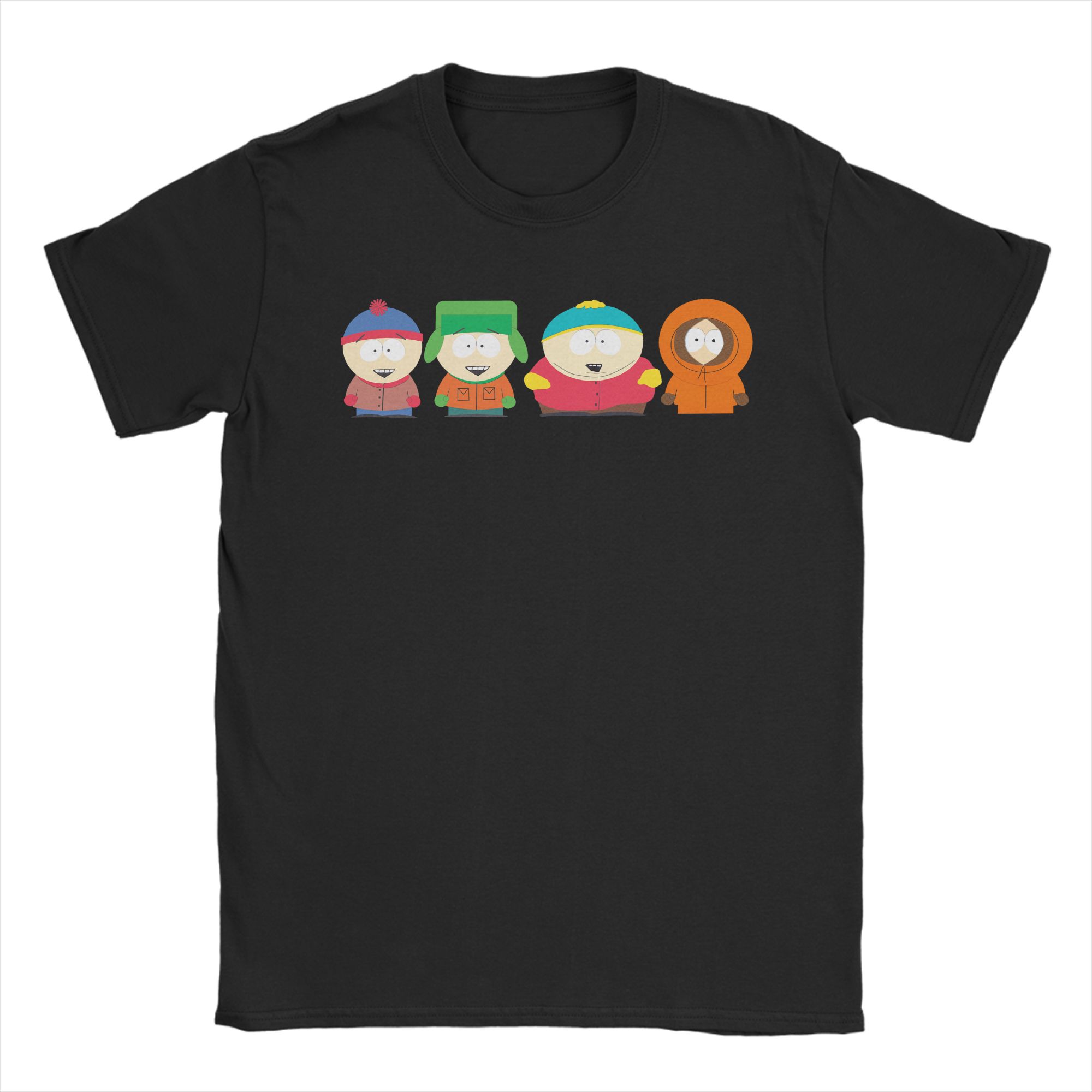 

South Cartoon Park CartUnisex Unisex T Shirt CartUnisex Kyle Stan Tees Short Sleeve Round Neck TShirt Pure Cotton Clothing 4XL