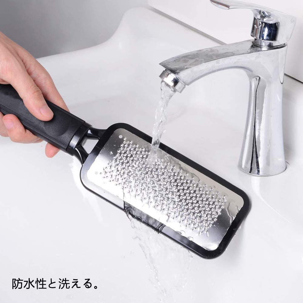 FOLAI Foot Callus Stainless Hanging Professional Foot File with Safe and Cleans for Wet and Dry Feet File, Remover, Steel, Type, Micro-Cutter,
