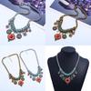 Fashion Alloy Geometric Short Necklace For Women With Silver Finish For Casual Wear