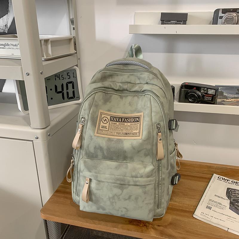 Skolesekk Dame Stor Kapasitet Ungdomsskoleelev Ryggsekk Herre Utendørs Sport Reiseveske Ryggsekk