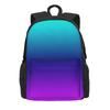 Zaino Aqua Ombre per Adolescenti Blu e Viola Zaino Leggero Poliestere Kawaii Borse Scolastiche Università Zaino Personalizzato