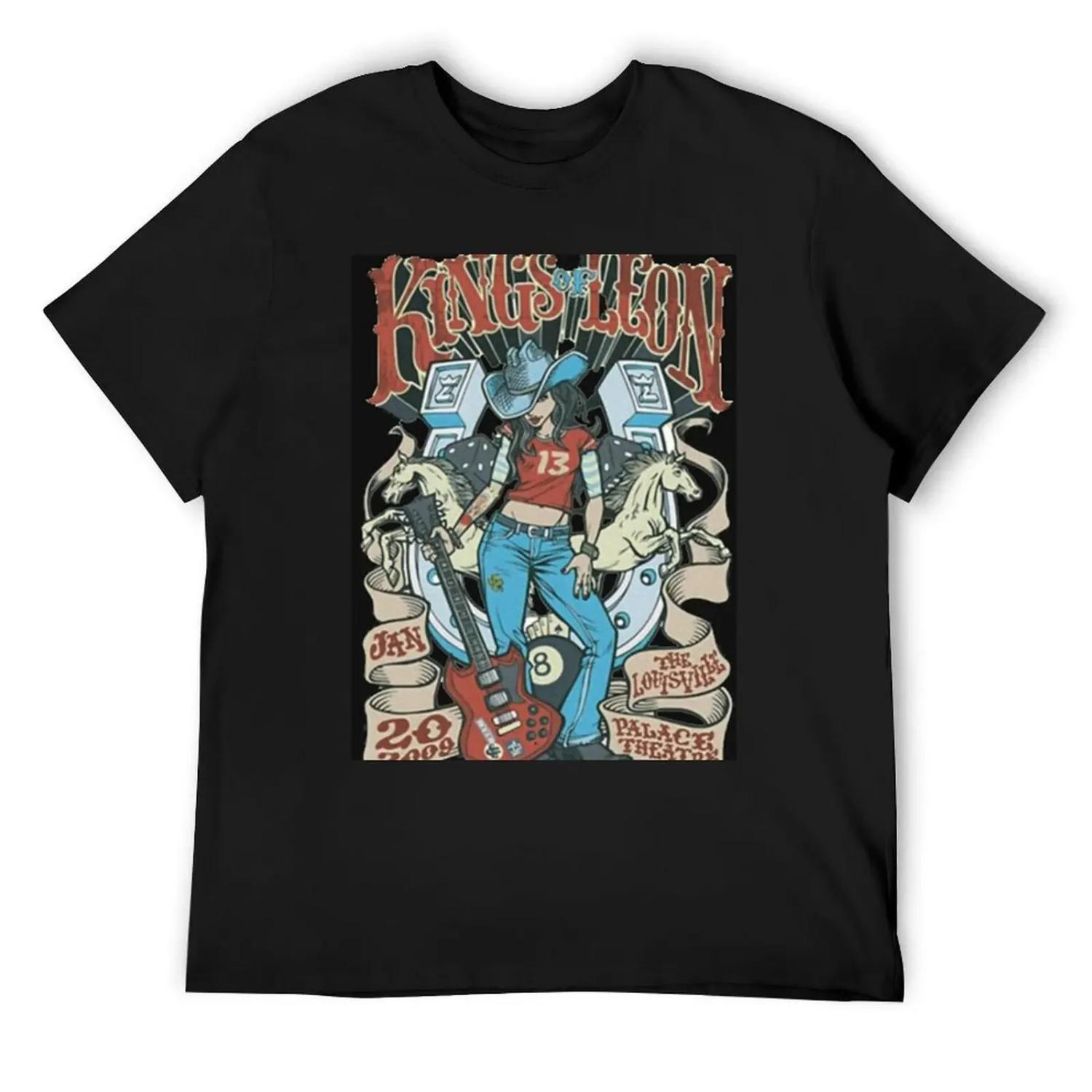 Kings of Leon T-Shirt summer shirt anime stuff Personalized t-shirt customizeds designer t shirt men XXXXXL чёрный