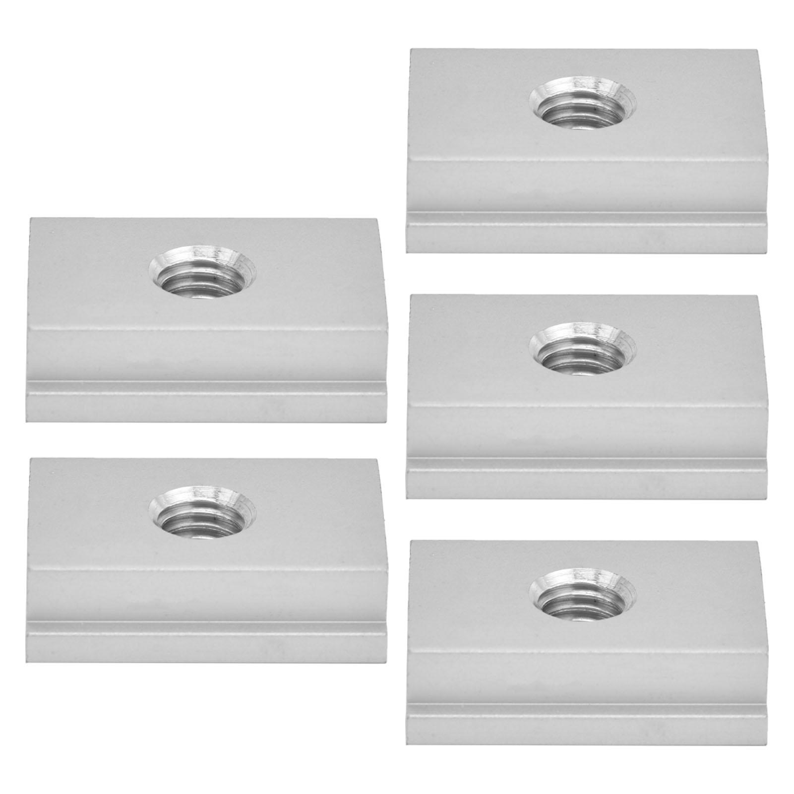 

5 Pcs Woodworking Slider Aluminum Alloy Precise Size Flat Deformation Resistant Durable Woodworking ComponentM8
