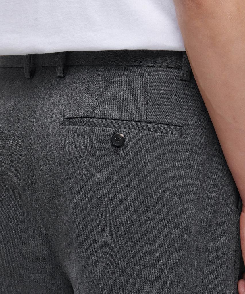 MUSINSA STANDARD Skinny Hidden Elastic Waist Crop Slacks [Medium Gray]