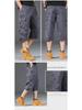 Shorts Casuais de Verão Masculinos de Corte Solto com Vários Bolsos e Comprimento Médio