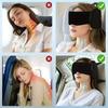 Travel Neck Pillow with Eye Mask Breathable for Sleep with Integrated Fixation and Support Light - Blocking Eye Mask