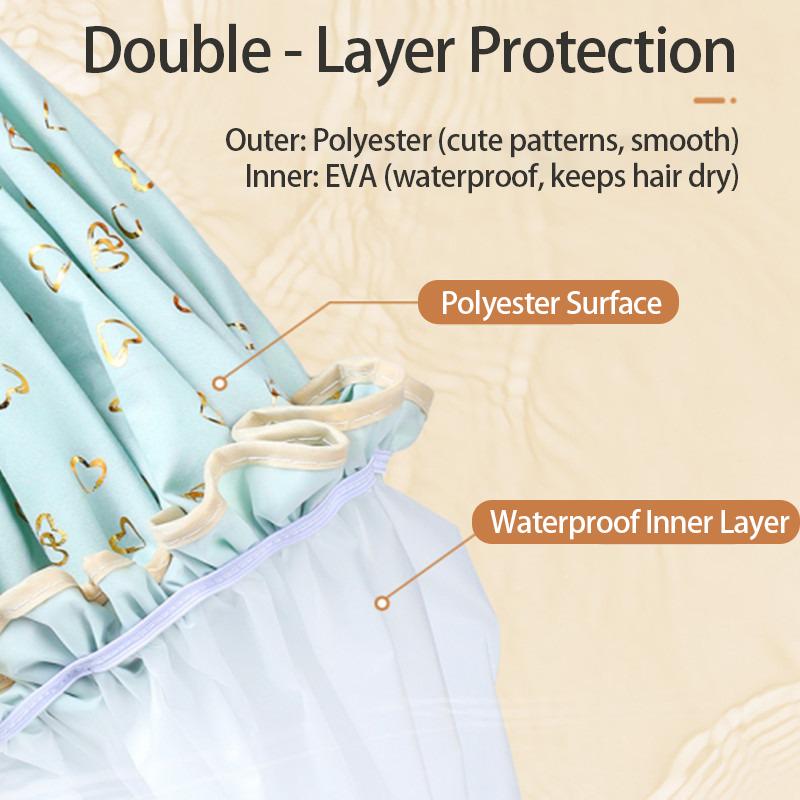 Shower Caps Waterproof Bathing Cap for Women Donuts for Hair Bonnet Douche Swimming Cap Shower Suit XYM004