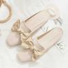 Fashion Flat Women's Slippers and Ladies Sandals With Bow Slides New Fashion On Promotion Easy Wears Offer Clappers H Sandal Pvc Shoes