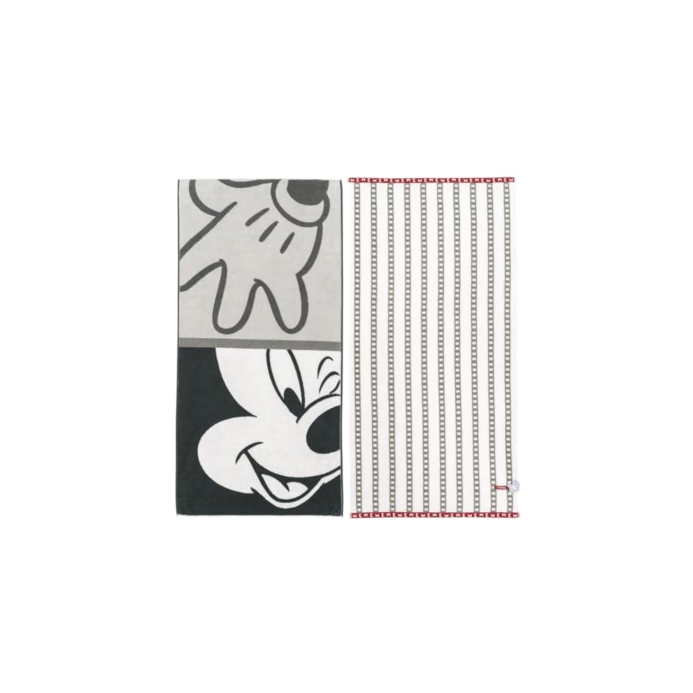 Towel Research Institute Disney Character Disney Modern Bath Towel Mickey Mouse 2-Piece Set Fluffy