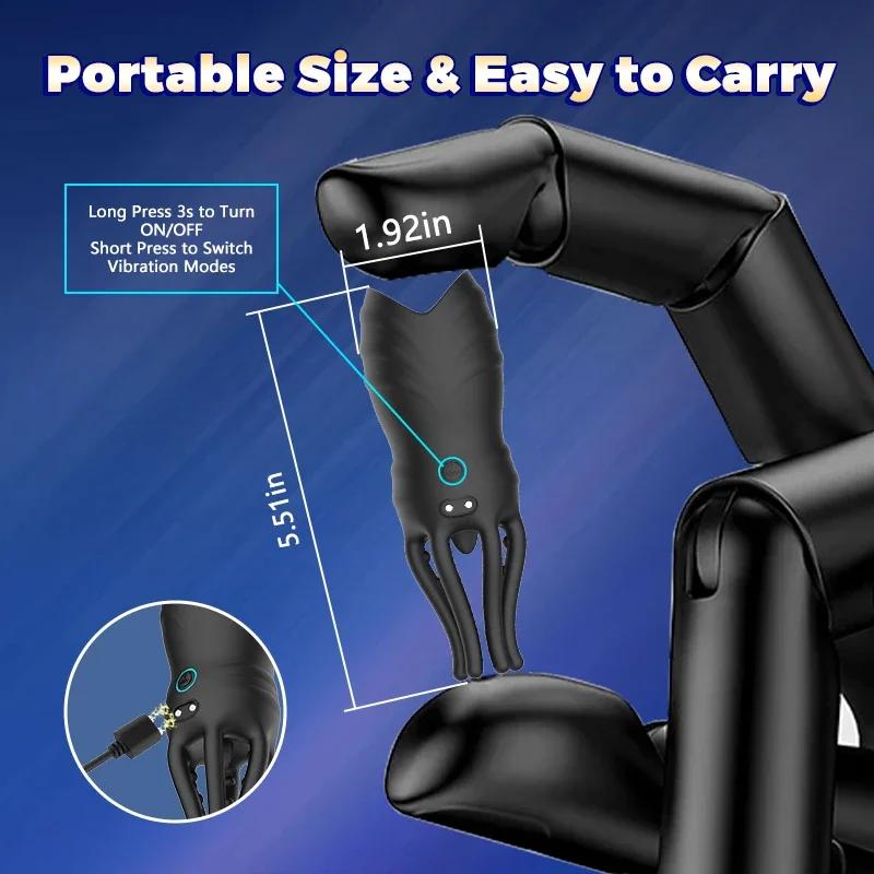 Penis Training Vibrator For Men Glans Stimulate Massager  Penis Delay Trainer Male Pleasure Prolong Endurance Adult Sex Toy 18+