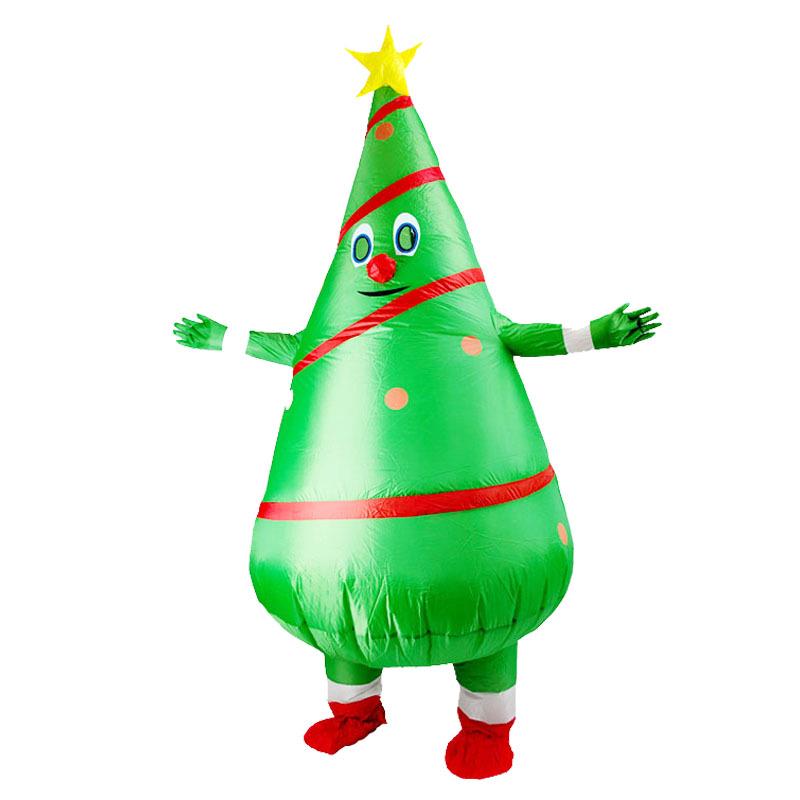 Inflatable Christmas Tree, Snowman, and Reindeer Costume for Festive Parties