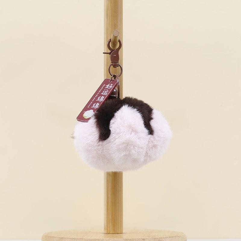 

Mini Plant Plush Keychain Soft Stuffed Toy Pp Cotton Kids Gift Bag Charm Decor рожевий