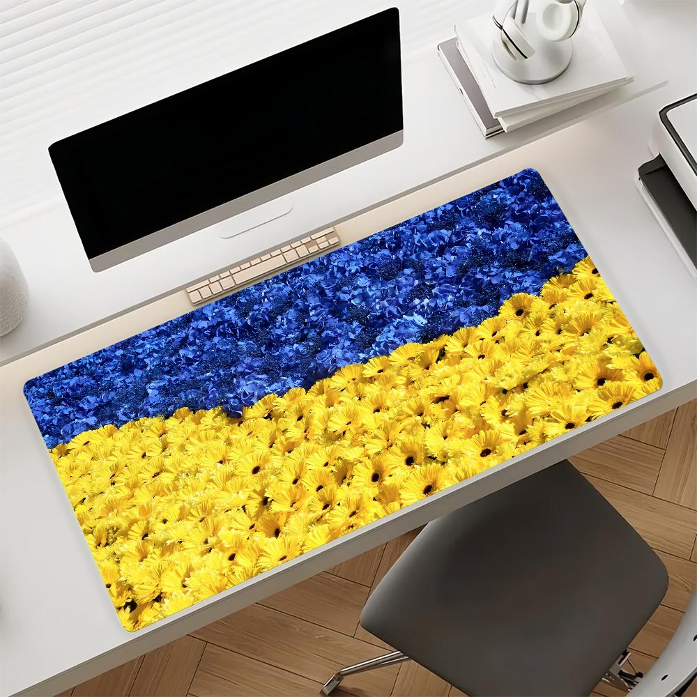 Flag of Ukraine Mouse Pad Nonslip Rubber Gamer Balance Computer Mat Decoracion Deskmat Laptop Office Large