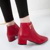 Fashion Ankle Boots for Women 2024 Autumn Winter Fashion Waterproof Booties Plus Size Comfortable Soft Bottom Female Platform Shoes