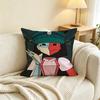 D-Dream BBQ ENA  Pillow Case Square Double-Sided Sofa Cushion Cover Bedroom Bedside Pillow