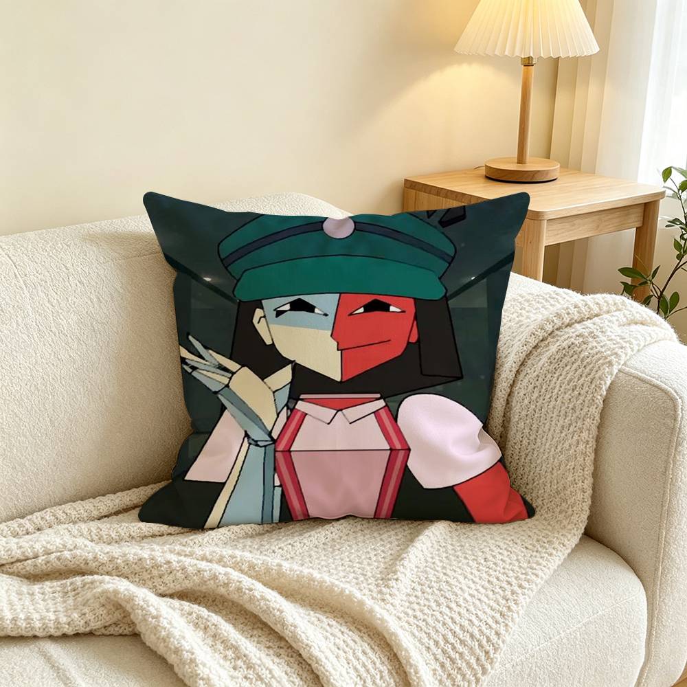 D-Dream BBQ ENA Pillow Case Square Double-Sided Sofa Cushion Cover Bedroom Bedside Pillow