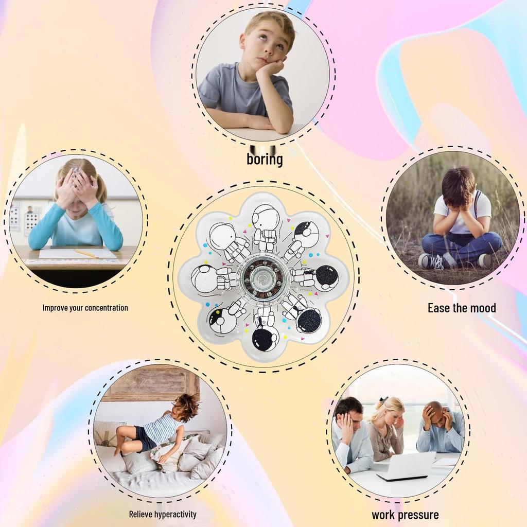 New Dynamic 3D Spin Fingertip Gyroscope Decompression Toy