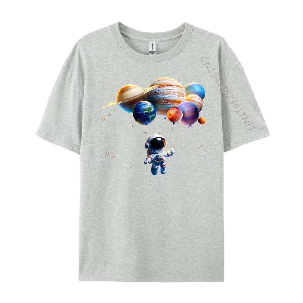 

2025 Funny Astronaut Planets Gift Men Women Kids Astronomy Space Free Shippping Clothes Durable and Wear-resistant Band Tshirts S