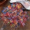 1000 Pieces Candy Color Children'S Hair Rubber Bands Kids Disposable Color Hair Band For Baby Girls No Hair Damage Headwear