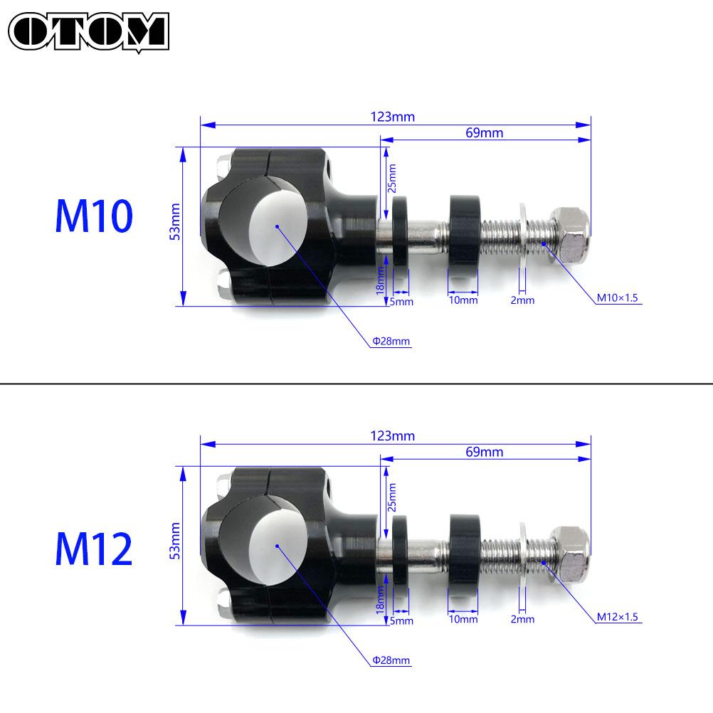 OTOM Motorcycle 1 1/8" 28MM Handlebar Risers Bar Mount Clamp For HONDA KTM KAWASAKI Yamaha Suzuki Dirt Bike Motorcycle Enduro