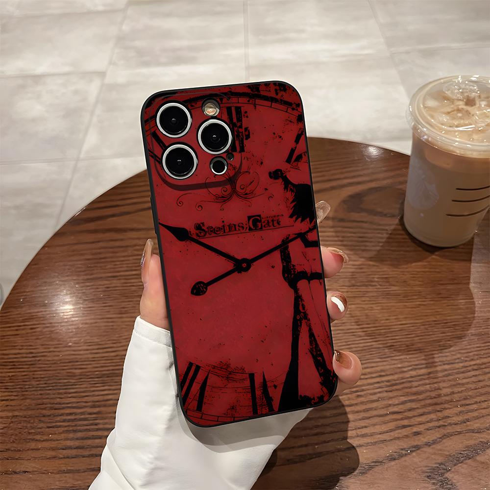 Steins Gate Phone Case For Iphone 16 Pro Max 14 12 15 Plus 17 Pro Max 13 Pro 11 Xr X Xs 8 7 Plus Back Cover