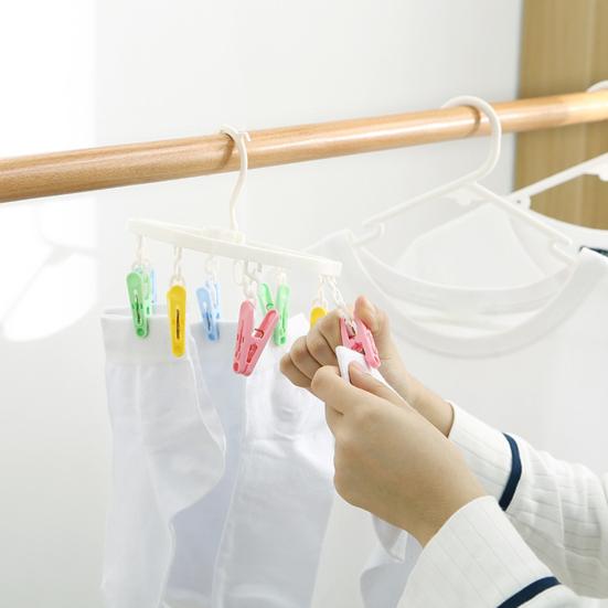 Clips Drip Hanger Oval Shape Moisture-proof Plastic Rotating Hooks Underwear Drying Rack Household Supplies