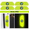 HGWE4 Car Wheel Eyebrow Stickers Reflective Protective Stickers Night Anti-collision Strip For Skoda S Kodiaq Octavia 2 3 Yeti Karoq