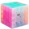 Bucubke QY Jelly Cube 4x4 Puzzle Stickerless Jelly Magic Cube 4x4x4 Pastel Cube