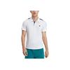 FILA Logo Embroidered Short Sleeve Polo Shirt Men Polo Shirts Jade-White A11M323103F