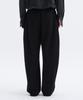 Le Mad Single-Pleat Banding Trousers - Black