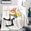 1PC Pippi Longstocking Print Flannel Blanket, High Quality Comfortable for All Seasons, Home Decor, Warmth and Comfort, Perfect for Christmas Gifts115