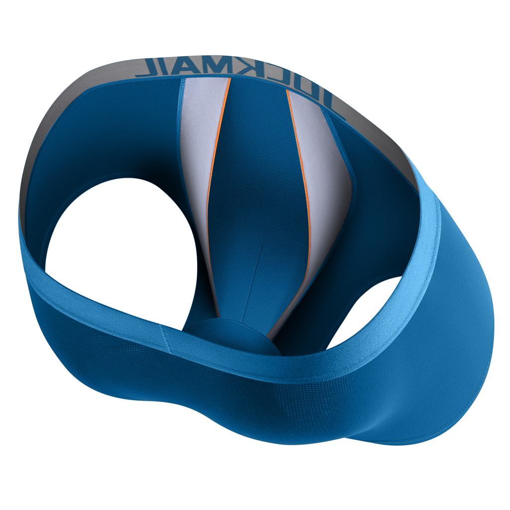 Boxer JOCKMAIL atmungsaktive Mesh-Unterhose mit langen, flachen Ecken, niedrige Taille, Sport-Hodensack für bequeme Boxershorts, tägliche Freizeit, bequeme Badehose