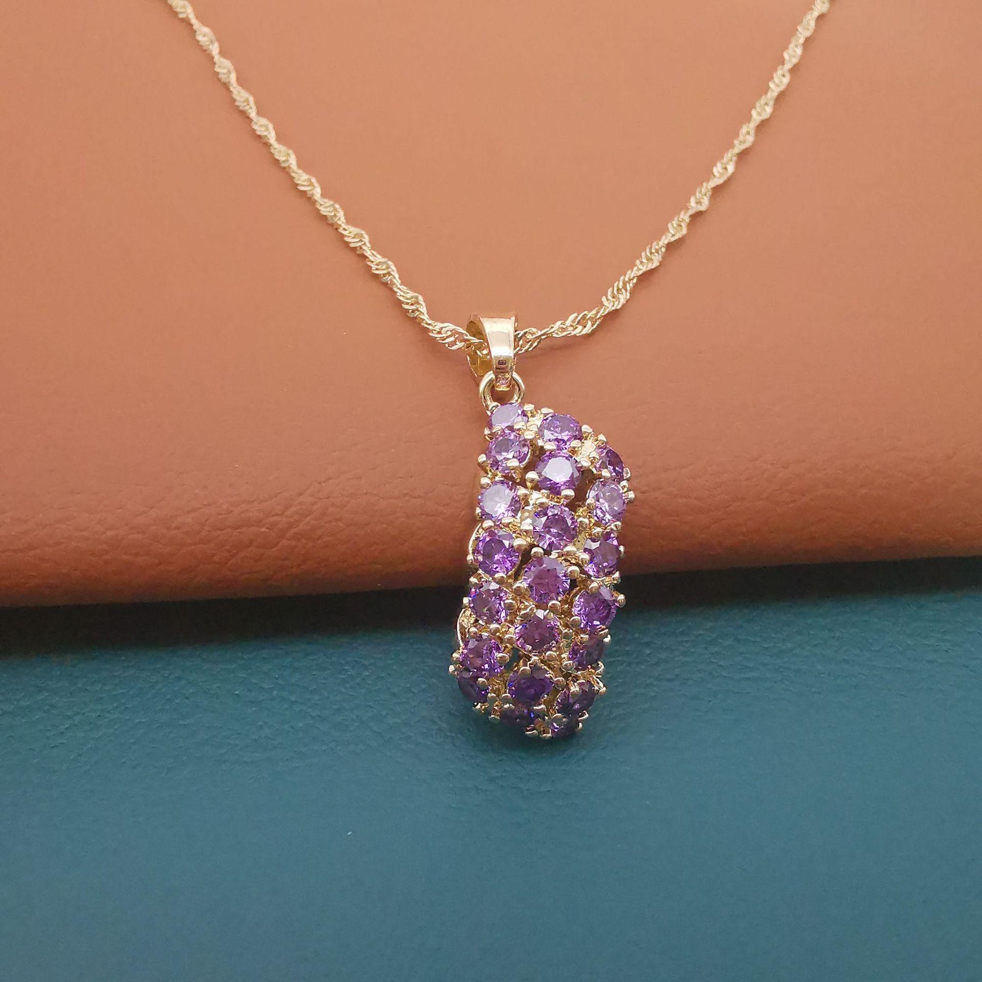 

Корейская версия кулона с цирконием и полным бриллиантом для женщин, роскошная и высококлассная имитация муассанита, цепочка для ключицы, модная бижутерия