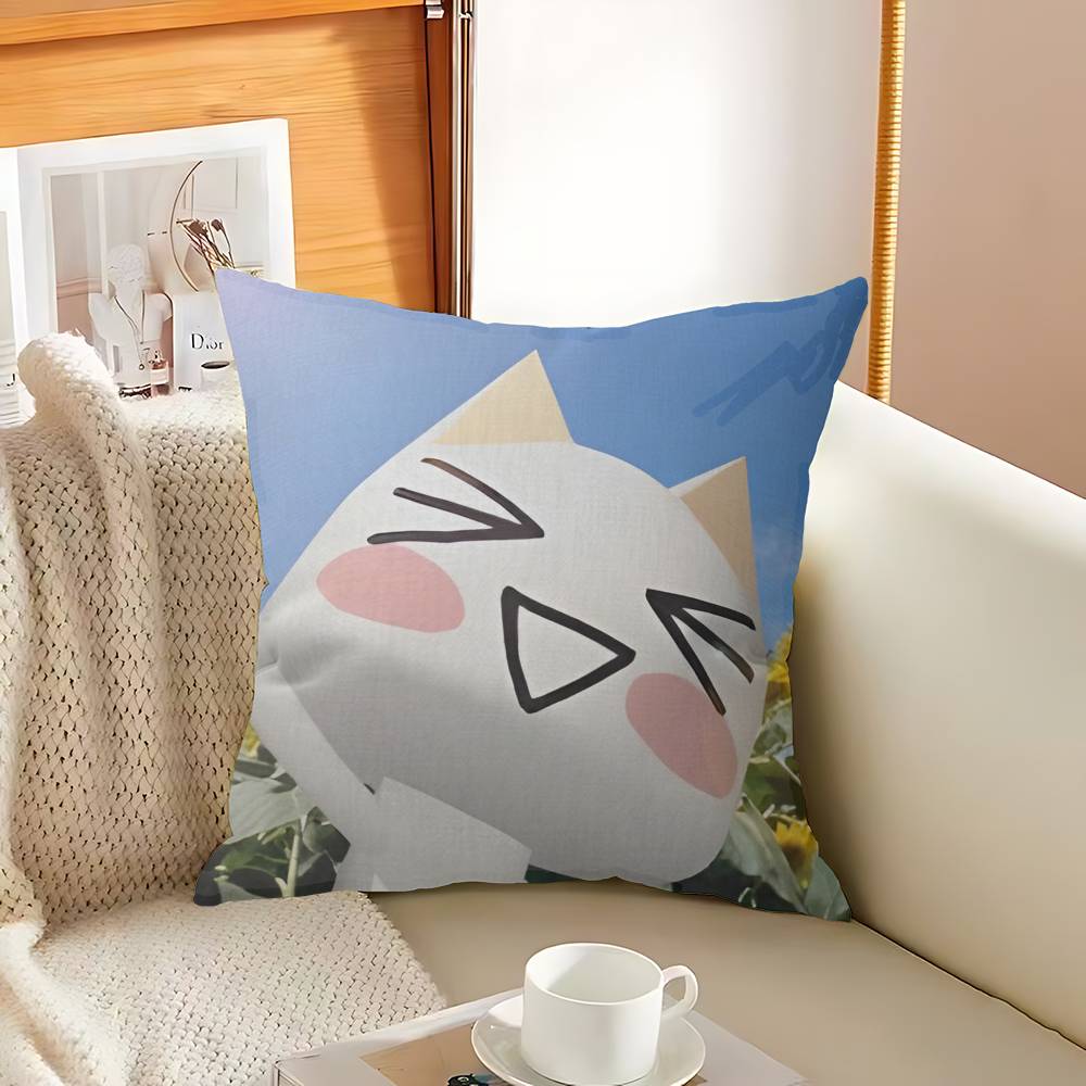 Inoue Toro CUTE Cat Personalized Pillow Cover Kids Bedroom Wild Party Decor Pillowcase Kid Birthday Shower Gift
