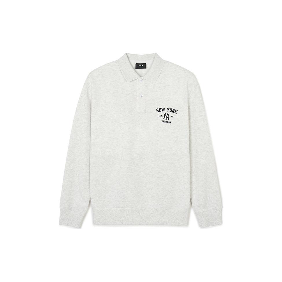 MLB SS24 New York Yankees Sweatshirt Unisex Light Heather Gray 3AMTV0841-50MGL M