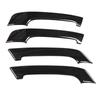 4pcs Black Wood Grain Interior Door Handle Cover Trim for Toyota Prado 20102018
