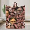 Dwight Schrute Flannel Blankets Winter The Office Character Warm Throw Blanket for Children Bedroom Fluffy Bedspread Sofa Cover