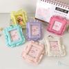 Cute Cloth Pillow Photo Holder Keychain For 3 Inch Photocard Cards Portable Wall Decoration Travel Accessory