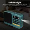 Tragbares FM-Radio Kleiner Notfall Wiederaufladbare Bluetooth 5.0 Soundbox Mini Vintage Lautsprecher MP3-Player